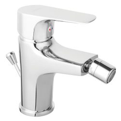 FERRO Tiga VerdeLine egykaros bidé / bide / bidet csaptelep, design / dizájn, különleges, formatervezett, króm, kerámiabetétes, automata lefolyóval / BTG6VL