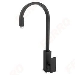 FERRO Zicco Black - álló egykaros konyhai mosogató csaptelep / fekete / BZI4BL