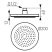 FERRO Rondo mennyezeti fejzuhany / zuhanyfej gömbcsuklóval, 200 mm-es, 20 cm-es, kerek design, krómozott műanyag, króm, DSN01