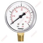   FERRO, Nyomásmérő alsós csatlakozású 4 bar, Ø63 mm, 1/4", M6304R