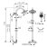 FERRO Trinity komplett zuhanyrendszer / fejzuhany kézizuhannyal és csapteleppel, kör alakú / kerek design, könnyű vízkőtelenítés, króm, NP71-TRM7U
