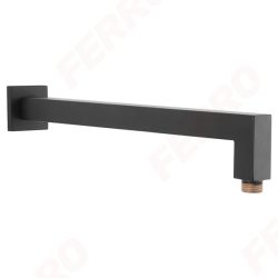 FERRO Fali zuhanykar fejzuhanyhoz, szögletes, hossz.: 350 mm, króm, RN350KBL