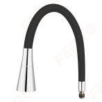   FERRO ELASTICO II kifolyó konyhai csaptelepekhez, 2F, fekete, W101B-B