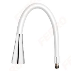 FERRO ELASTICO II kifolyó konyhai csaptelepekhez, 2F, fehér, W101W-B