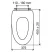 fehér wc ülőke, MDF, WC/BILAMDF fehér wc ülőke, MDF, WC/BILAMDF