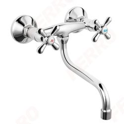 FERRO Retro New Fali mosogató csaptelep / króm / XD5