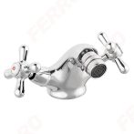   FERRO Retro New Bidécsaptelep / bide / bidet / bidé csaptelep / automata leeresztő szettel / króm / XD6