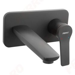 FERRO Stratos Black - falsík alá építhető egykaros mosdócsaptelep / mosdó csaptelep / fekete / BSC3PABL