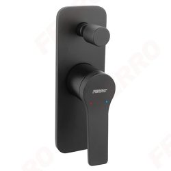 FERRO Stratos Black falsík alá építhető 2 funkciós zuhany csaptelep / zuhanycsaptelep / fekete / BSC7PBL