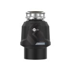   Insinkerator POWER Series Premium 550 SR konyhamalac pneumatikus kapcsolóval, levegőkapcsoló nyomógomb 3 színben a csomagban (matt fekete, krómozott és szálcsiszolt acél hatású), csökkentett zajszint, MultiGrind technológia, cikkszám: 80381T-ISE