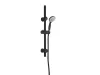   Invena DARK zuhanyszett, 1 funkciós, fekete, waterplating bevonat, AU-02-001-Q