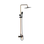 Invena MIDNIGHT zuhanyszett, 3 funkciós, fejzuhannyal, zuhanycsapteleppel, fekete/rózsa-arany, PVD/Waterplating, AU-35-D14-V Invena MIDNIGHT zuhanyszett, 3 funkciós, fejzuhannyal, zuhanycsapteleppel, fekete/rózsa-arany, PVD/Waterplating, AU-35-D14-V