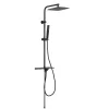   Invena SVART BASIC zuhanyszett, 3 funkciós, fejzuhannyal, fekete, waterplating bevonat, AU-85-D04-X