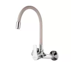   Invena VERSO fali mosogatócsaptelep - flexi kifolyóval, fali, bézs, BC-82-E3S-L