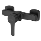   Invena GLAMOUR INVENA TREND fali zuhanycsaptelep / zuhany csaptelep, fekete színű kivitel, waterplating bevonat, BN-02-004-V