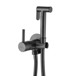 Invena falsík alá építhető bidécsaptelep, fekete, waterplating bevonat, BP-00-B04-L Invena falsík alá építhető bidécsaptelep, fekete, waterplating bevonat, BP-00-B04-L