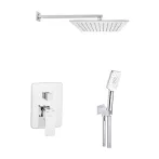   Invena NYKS falsík alatti zuhanyrendszer szett, króm, BS-28-0K2-A