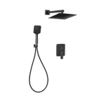   Invena SIROS SQUARE kétfunkciós falsík alatti zuhanyrendszer szett szögletes kézi zuhannyal, króm, BS-90-011-A