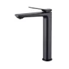   Invena NERI BLACK magasított mosdócsaptelep, álló, fekete, waterplating bevonat, BU-01-W04-L