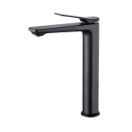   Invena NERI BLACK magasított mosdócsaptelep, álló, fekete, waterplating bevonat, BU-01-W04-L