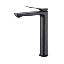 Invena NERI BLACK magasított mosdócsaptelep, álló, fekete, waterplating bevonat, BU-01-W04-L