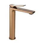   Invena NERI PLUS magasított mosdócsaptelep, álló, click-clack leeresztővel, réz, PVD bevonat, BU-P1-W14-L