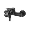   Invena NERI BLACK kádcsaptelep, fali, zuhanyszett nélkül, fekete, waterplating bevonat, BW-01-004-L