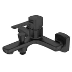   Invena GLAMOUR INVENA TREND kádcsaptelep, fali, zuhanyszett nélkül, fekete, waterplating bevonat, BW-02-004-V