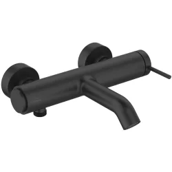 Invena KALITEA kádcsaptelep, fali, zuhanyszett nélkül, fekete, waterplating bevonat, BW-72-004-V