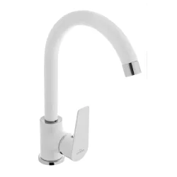 Invena DOKOS konyhai csaptelep, álló, fehér-króm, BZ-19-002-V