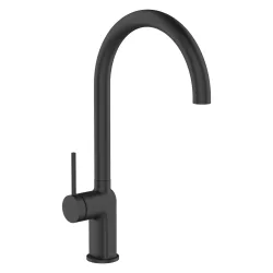 Invena KALITEA konyhai csaptelep, álló, fekete, waterplating bevonat, BZ-72-004-V