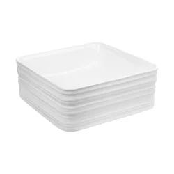 Invena AKTE INVENA TREND mosdókagyló, négyszögletű, asztali, 38 cm, fehér, CE-54-K01-C