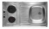   Livinox kombinált főzőlapos mosogató / mosogatótálca rozsdamentes acél, natúr, forgatható kivitel, két elektromos főzőzónával (3000 W), 1000x600 mm-es / 100x60 cm-es, 986507K