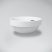 Marmy ASTI ROUND D32x5 cm kerek, kör alakú mosdó, beépíthető, pultba süllyeszthető, öntött márvány, túlfolyóval, csapfurat nélkül, fehér / 80 7647 03 10 10 / 807647031010