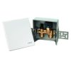   Oventrop Unibox E RTL termosztatikus szabályozó padlófűtéshez, visszatérő hőmérséklet-korlátozóval, felületfűtési rendszerekhez, PN10, fehér, műanyag takarólemezzel, 1022631 
