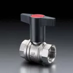   Oventrop Optibal golyóscsap / gömbcsap műanyag fogantyúval BB / BB-s 3/4"-os / DN20, sárgaréz / réz / 1077106 vízre