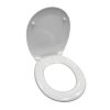   REACTIV / DUROPLAST TRIBECA C13 antibakteriális WC ülőke, rozsdamentes zsanérral, SOFT CLOSE / lassú záródású lecsapódásmentes, fehér