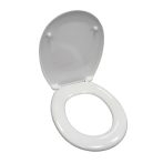   REACTIV / DUROPLAST TRIBECA C13 antibakteriális WC ülőke, rozsdamentes zsanérral, SOFT CLOSE / lassú záródású lecsapódásmentes, fehér