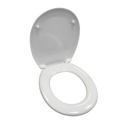 REACTIV / DUROPLAST TRIBECA C13 antibakteriális WC ülőke, rozsdamentes zsanérral, SOFT CLOSE / lassú záródású lecsapódásmentes, fehér