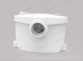 SANIPUMP OPTIMUM2 WC+3, félipari átemelő / alacsony kapcsolás / kondenzátum érzékelés / darálós WC, szennyvízátemelő / szennyvíz átemelő, őrlőlapátos átemelő szivattyú / háztartási vízátemelő