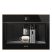 SMEG Dolce Stil Novo teljesen automata beépíthető kávéfőző, fekete üveg / réz színű díszítés, CMS4604NR