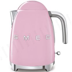 SMEG 50-es évek RETRO design-ja vízforraló / konyhai vízmelegítő készülék, 1,7 liter, 2400 W-os, fényes felületű, pink / rózsaszín színű, KLF03PKEU