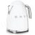 SMEG 50-es évek RETRO design-ja vízforraló / konyhai vízmelegítő készülék, 1,7 liter, 2400 W-os, fényes felületű, fehér színű, KLF03WHEU