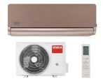   VIVAX ACP12CH35AEHI+ GOLD H-design hűtő-fűtő mono split klíma szett / légkondicionáló, A+++/A++,  Wi-Fi előkészítés, légkondi, R32, inverteres, kültéri + beltéri egység, 3,5 kW-os kivitel, fehér + arany színű textil hatású előlap, ACP-12CH35AEHI+