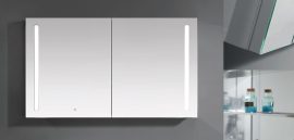 Wellis Tenerife 120x70 cm tükrös fürdőszoba szekrény LED világítással,  WB00325