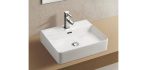   Wellis Lotus pultra építhető porcelán mosdó / 50x42,3x12,7 / fehér / porcelán,  WF00041